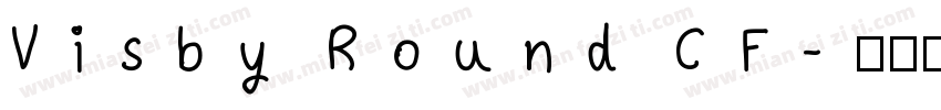 Visby Round CF字体转换